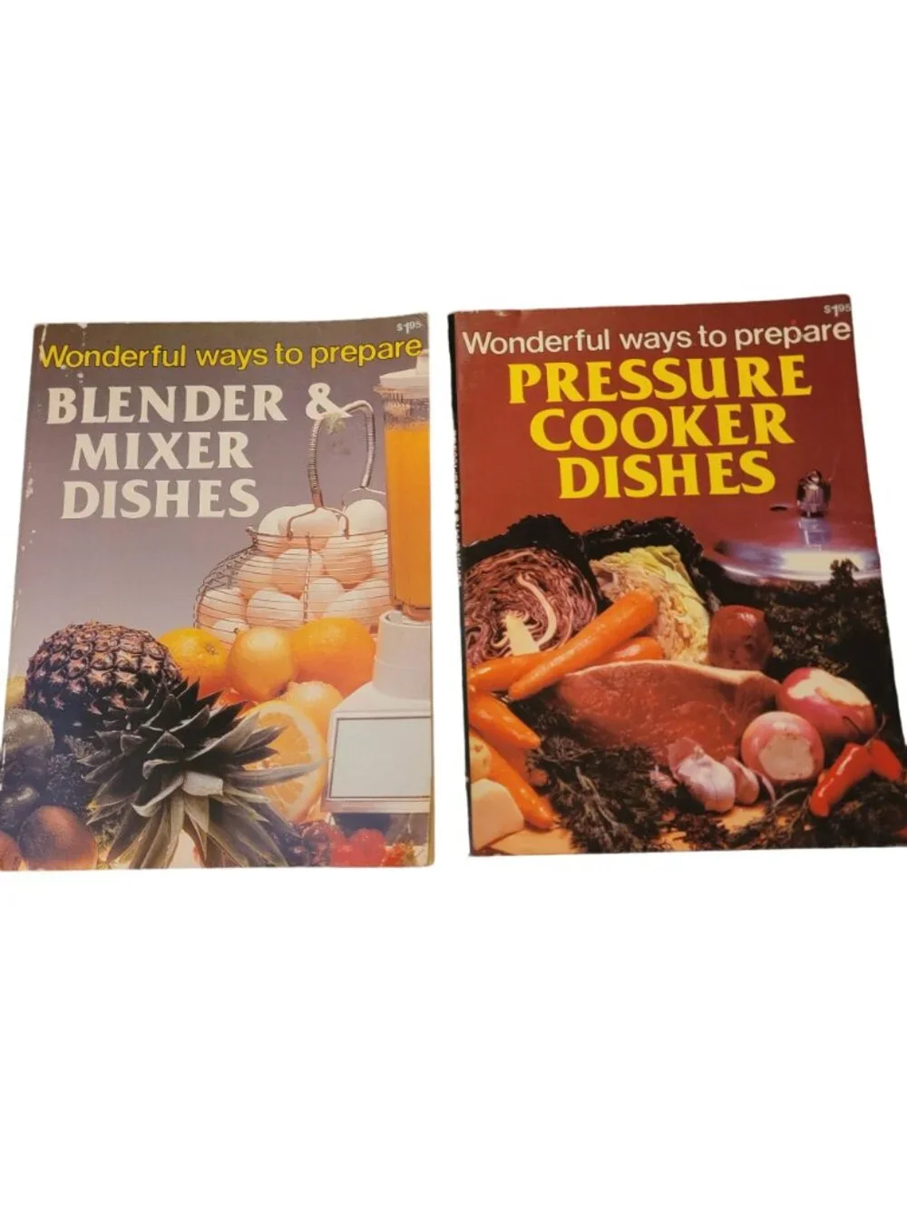 Vintage Cookbook Lot 70s 80s Retro Home Decor Kitchen Bake Cook Book Recipe Food